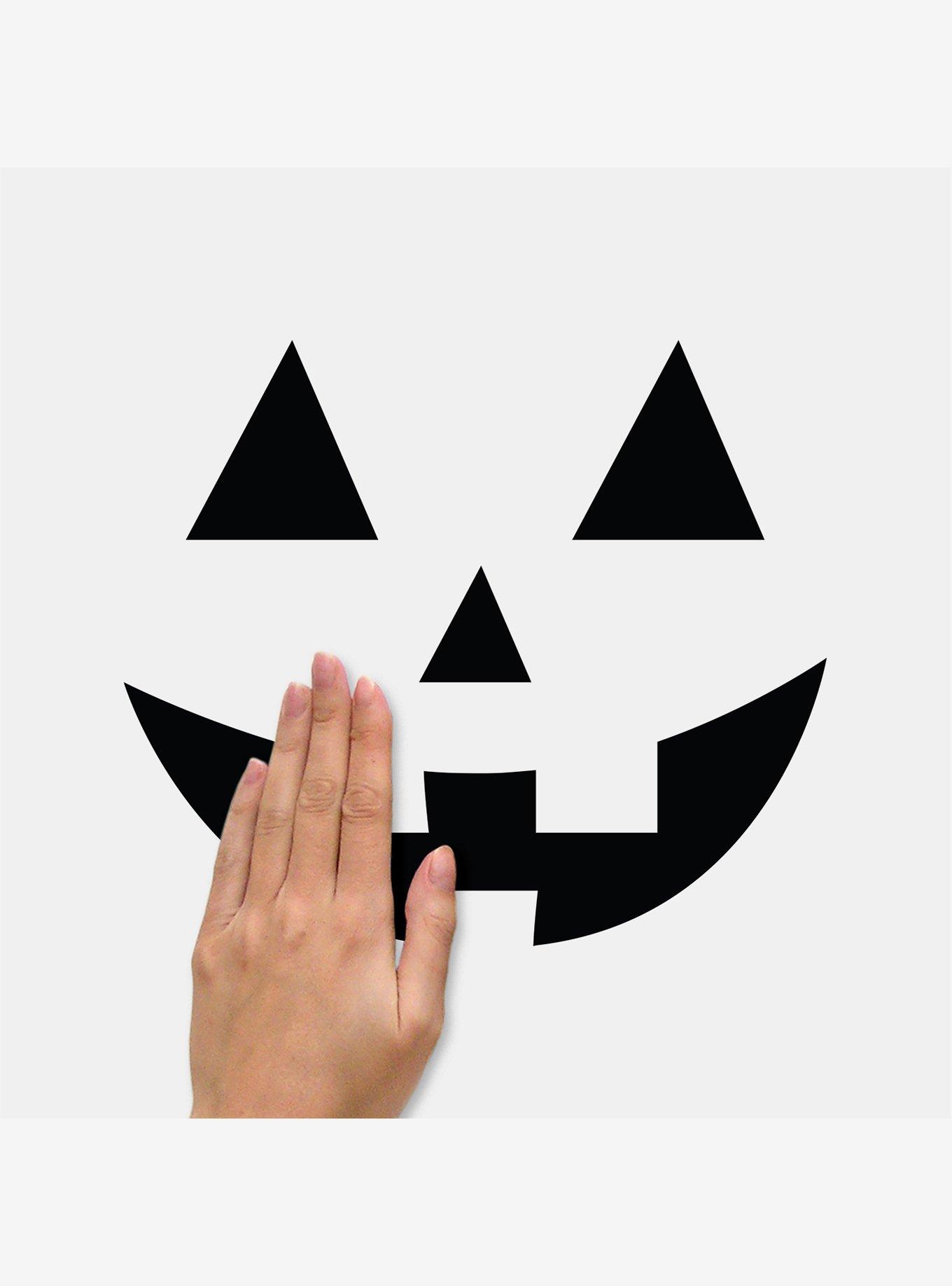 Halloween Pumpkin Faces Glow in the Dark Peel & Stick Wall Decals