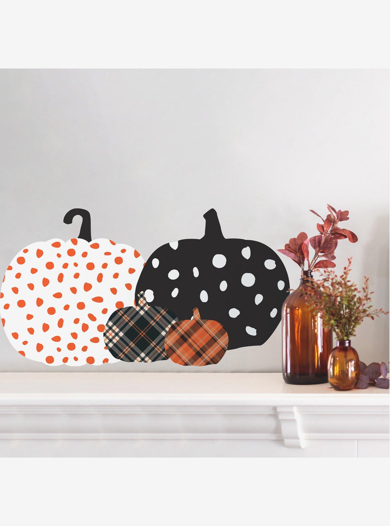 Decorative Pumpkins Peel & Stick Wall Decals, , alternate