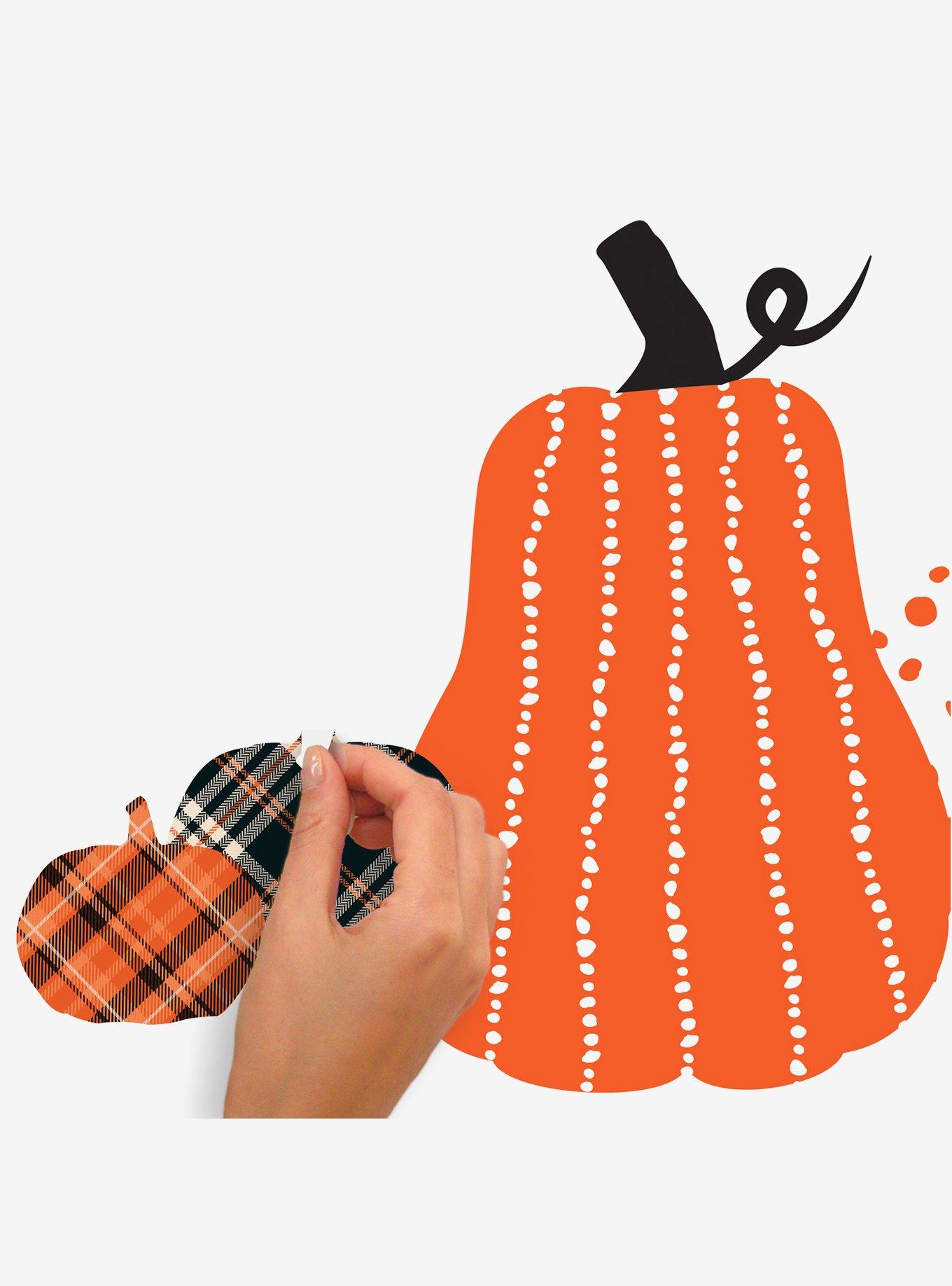 Decorative Pumpkins Peel & Stick Wall Decals, , alternate