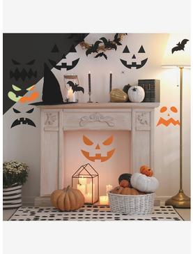 Halloween Pumpkin Faces Glow in the Dark Peel & Stick Wall Decals, , hi-res