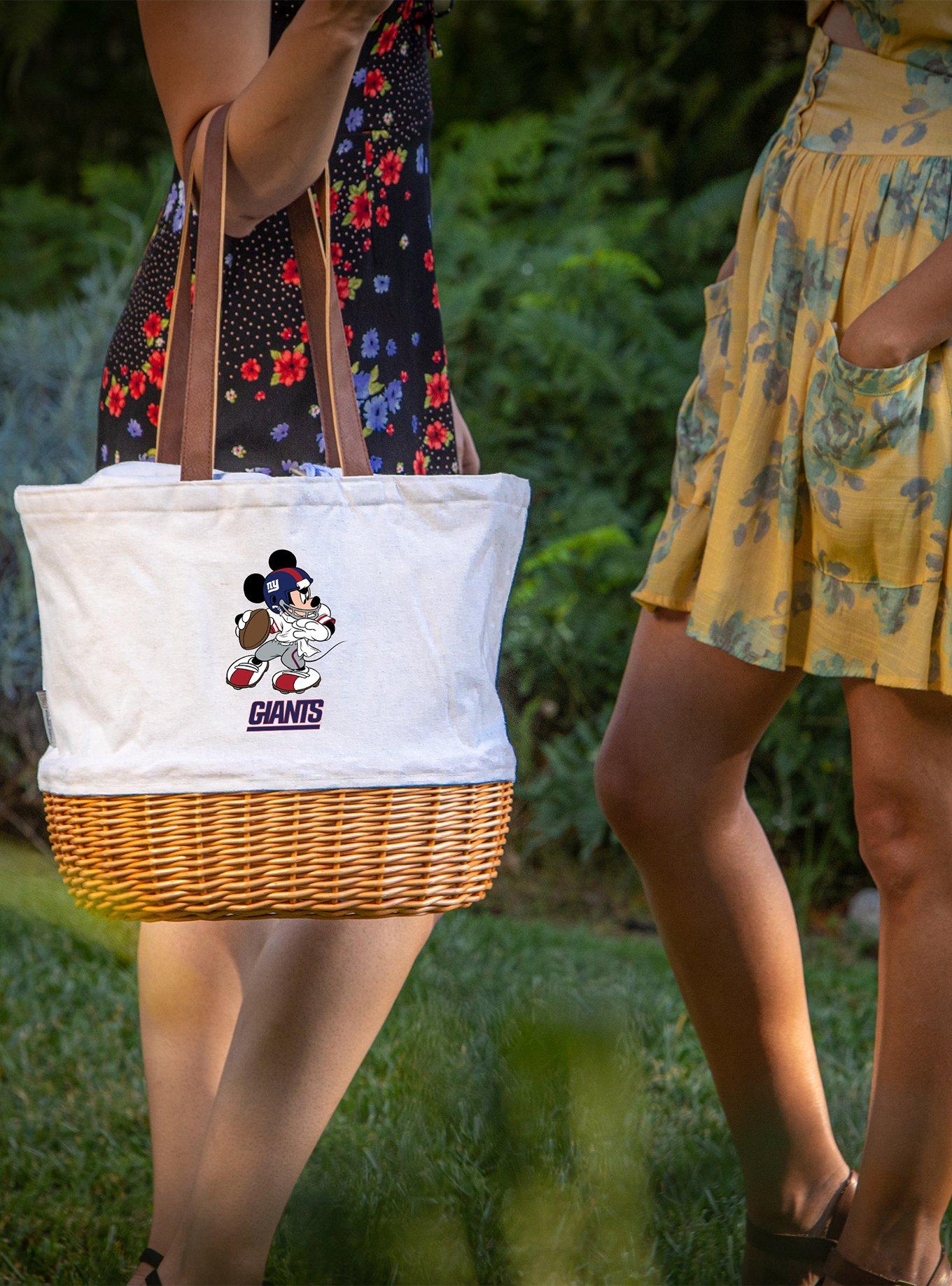 Disney Mickey Mouse NFL New York Giants Canvas Willow Basket Tote, , alternate