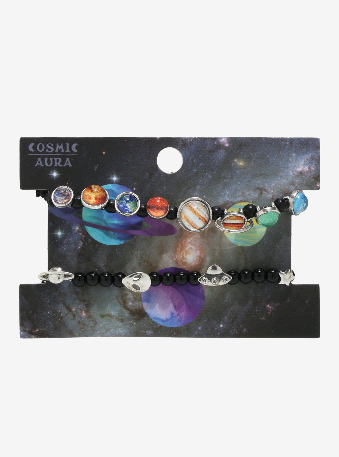 Planet Beaded Cord Bracelet Set, , alternate