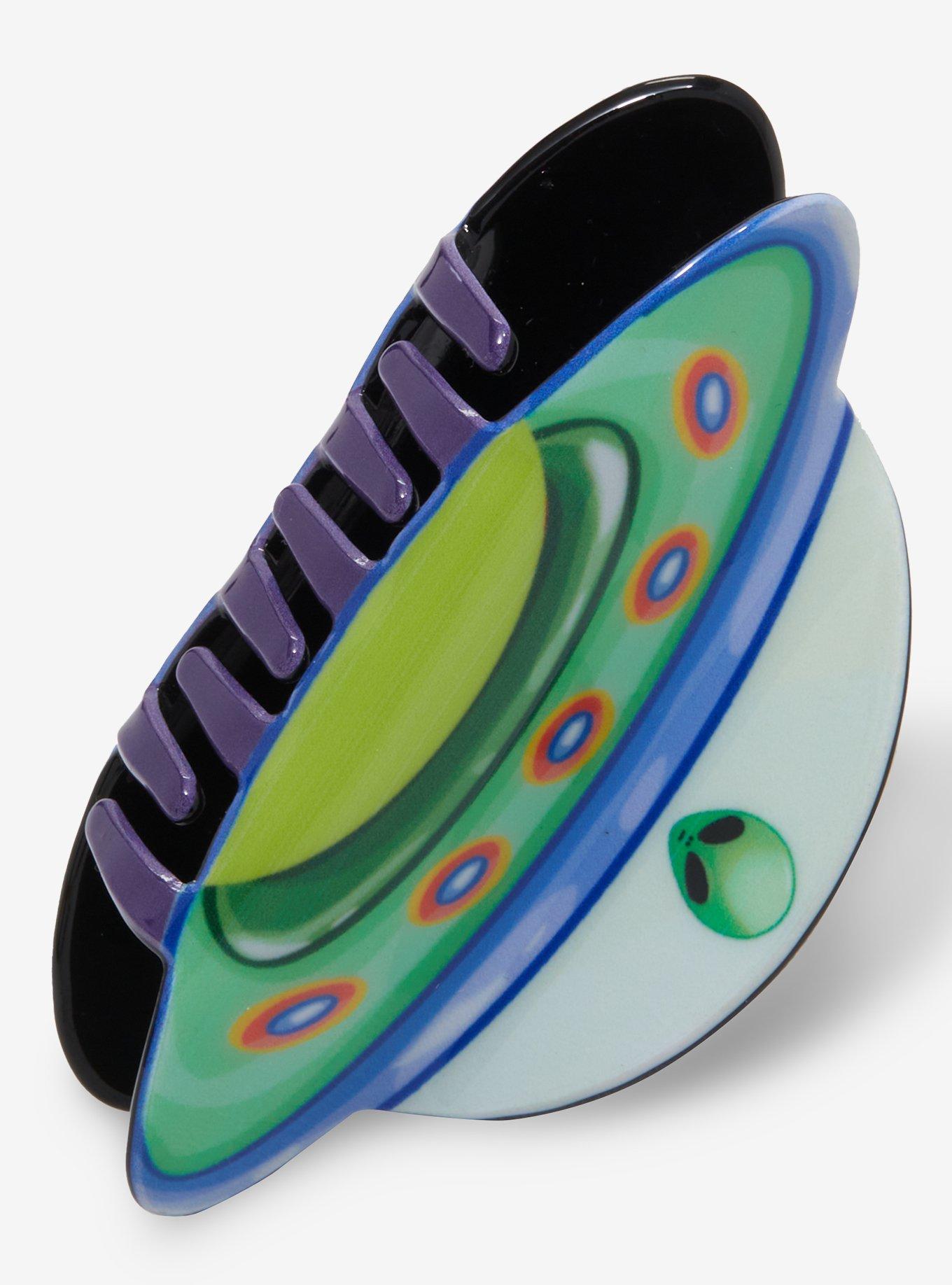 Alien Spaceship Claw Hair Clip, , alternate