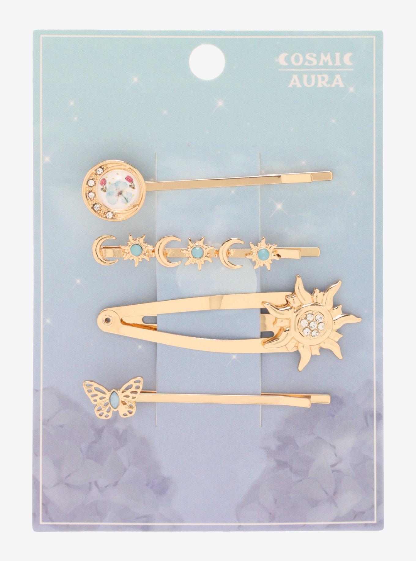 Celestial Floral Hair Clip Set, , hi-res