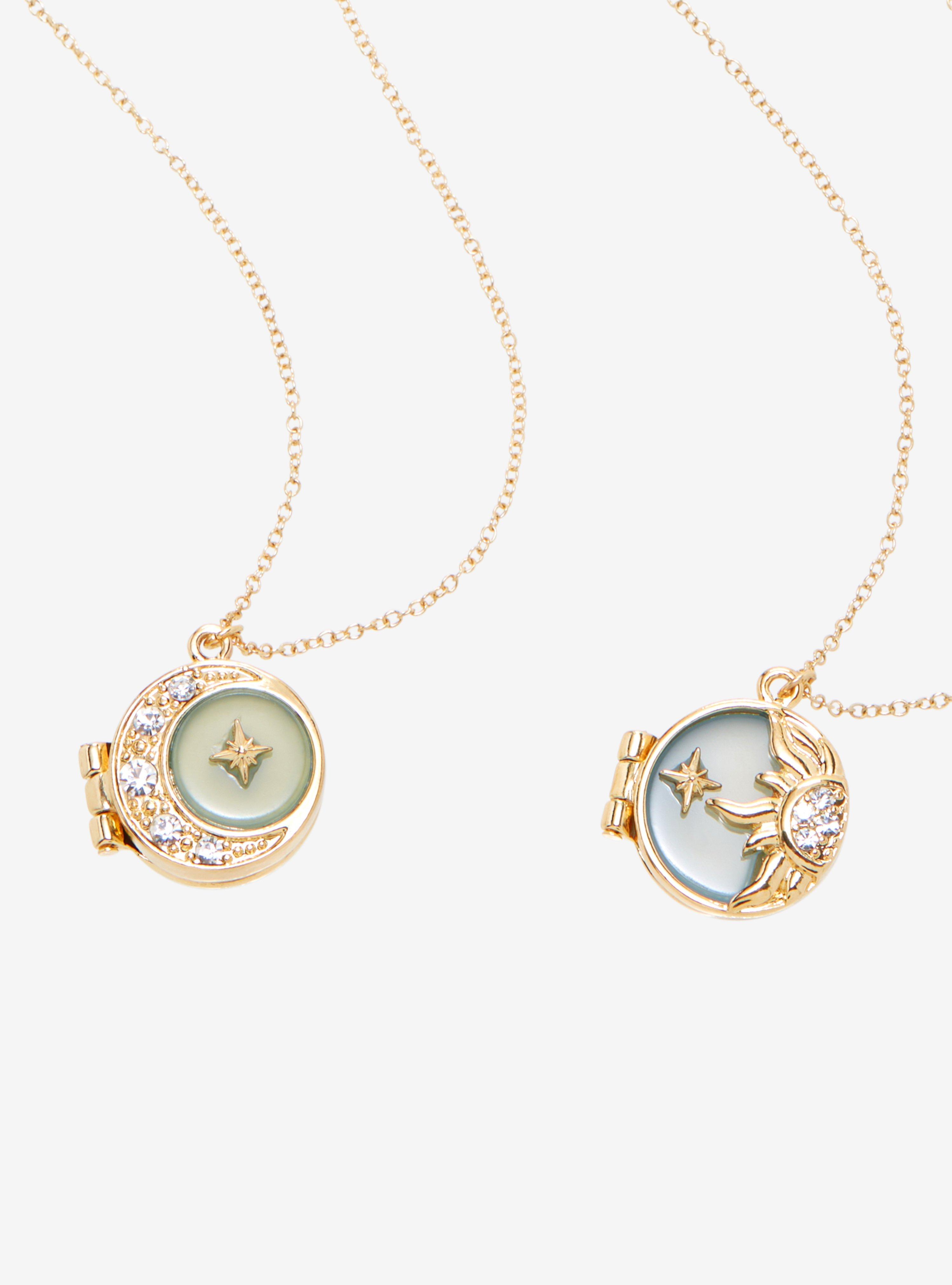 Celestial Lockets Best Friend Necklace Set, , alternate