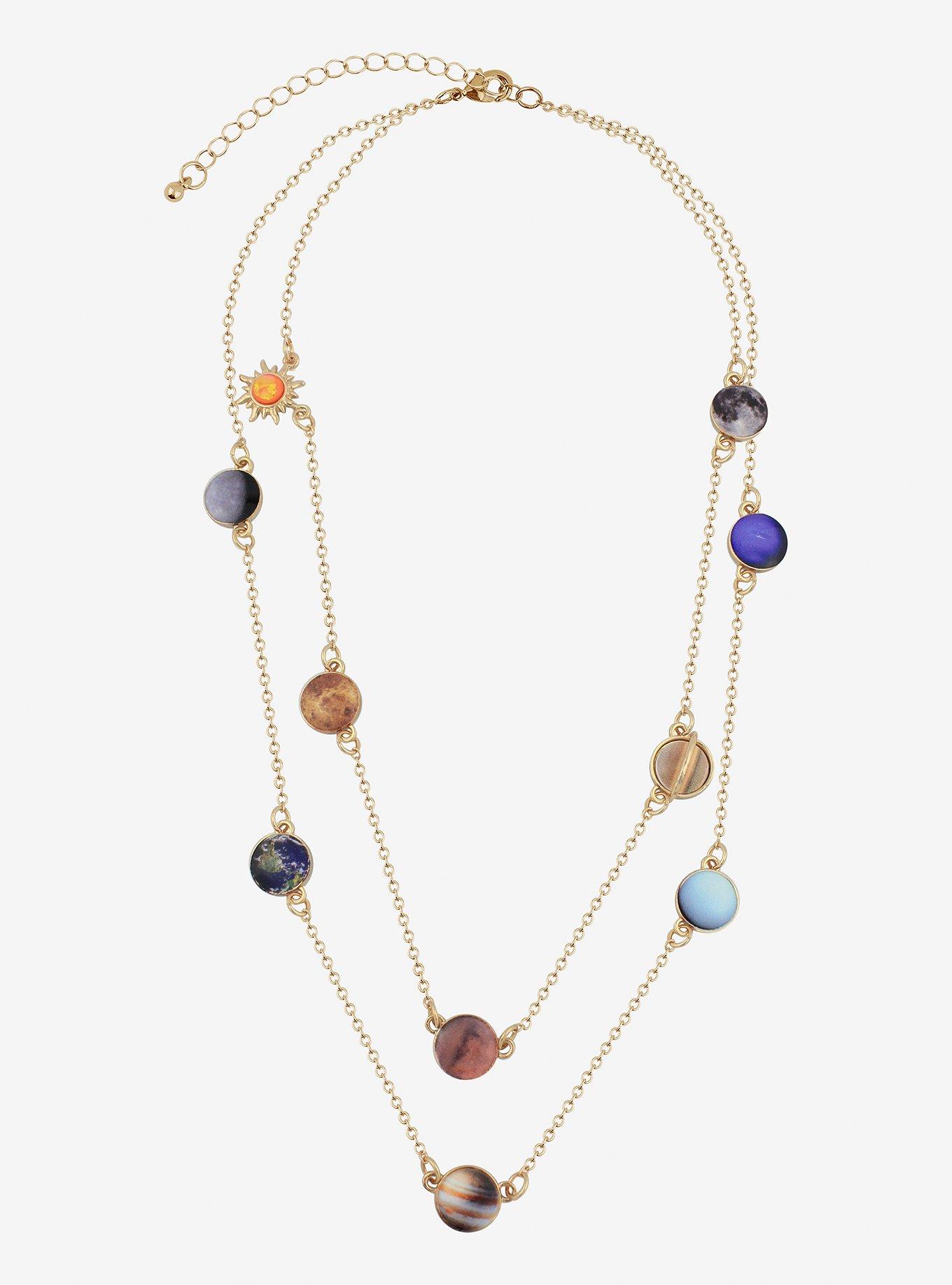 Planets Layered Necklace, , alternate