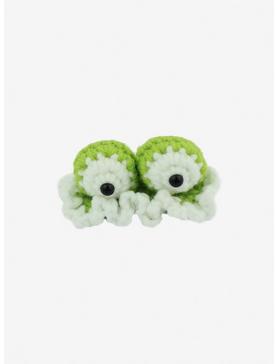 Frog Eyes Crochet Hair Clip, , hi-res