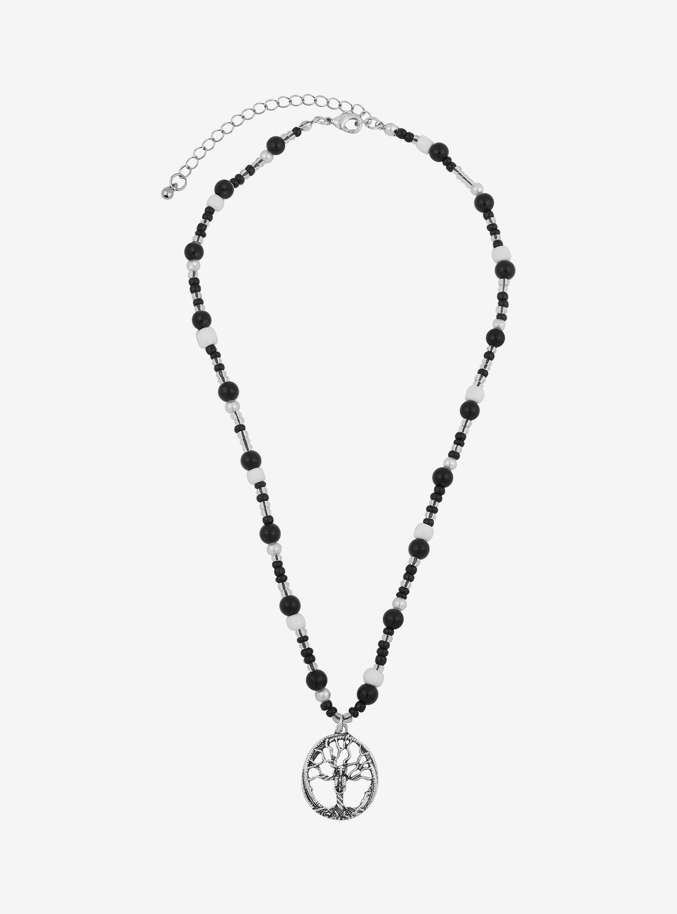 Tree Of Life Beaded Necklace, , alternate