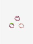 Pink Frog Strawberry Ring Set, , alternate