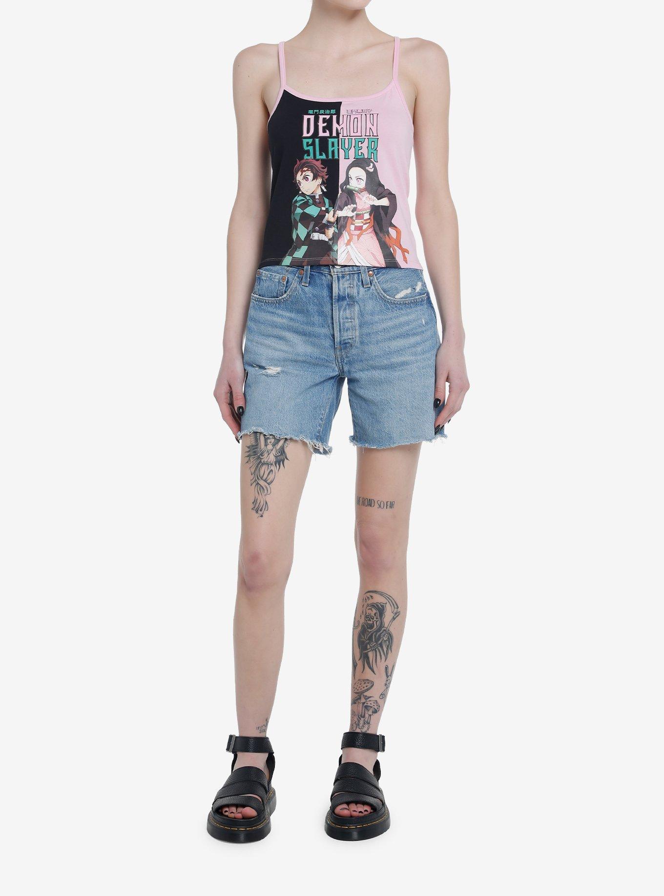 Demon Slayer: Kimetsu No Yaiba Split Girls Cami, PINK, alternate