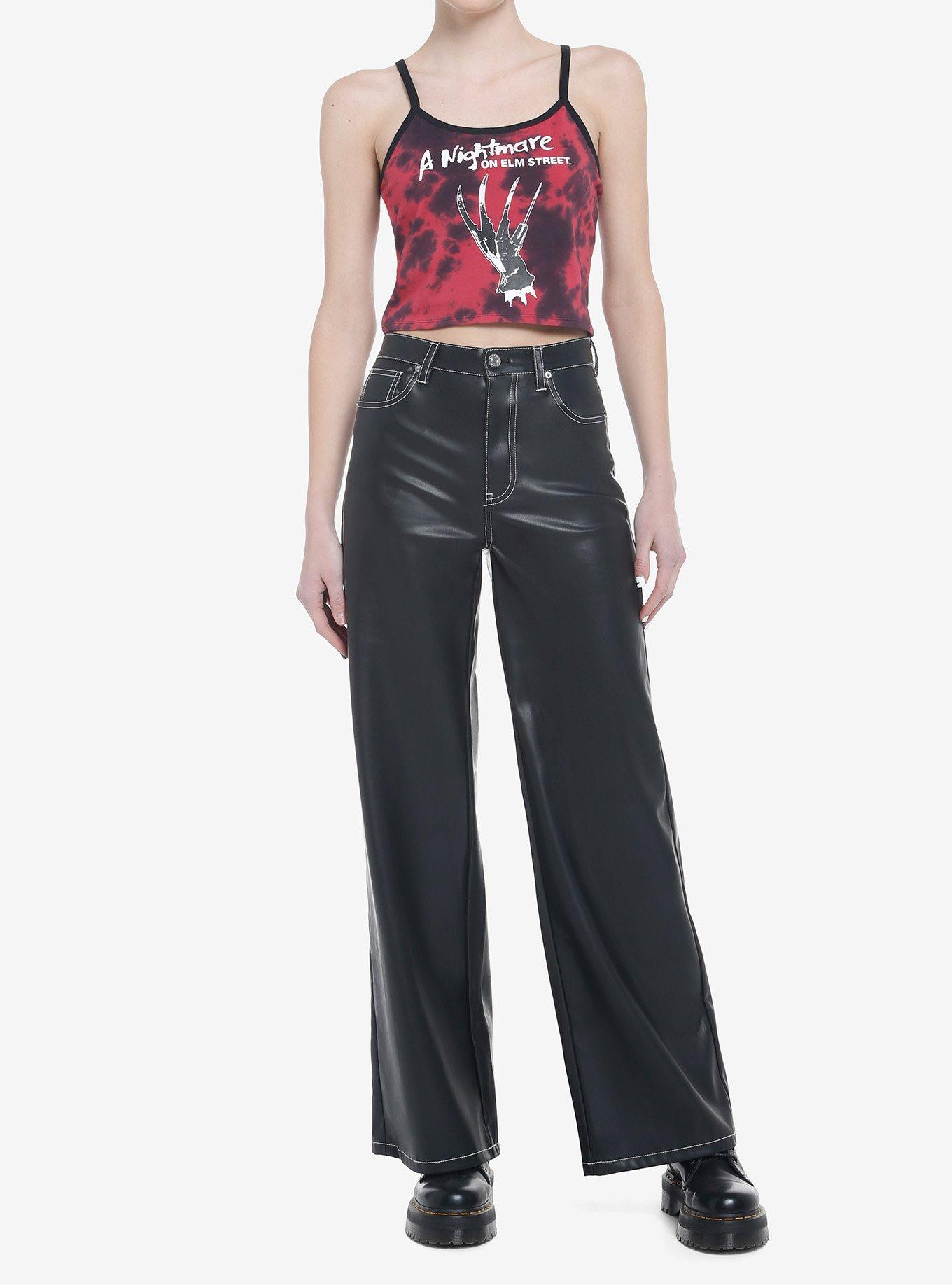 A Nightmare On Elm Street Claw Tie-Dye Girls Crop Cami, , hi-res