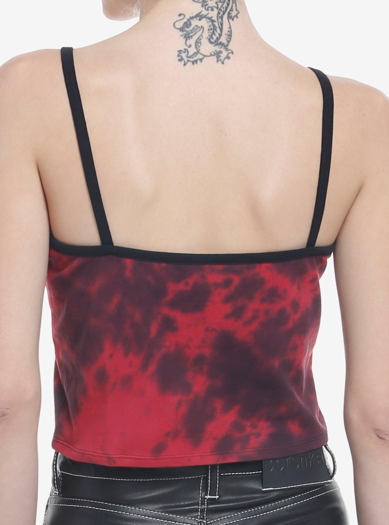 A Nightmare On Elm Street Claw Tie-Dye Girls Crop Cami, MULTI, alternate