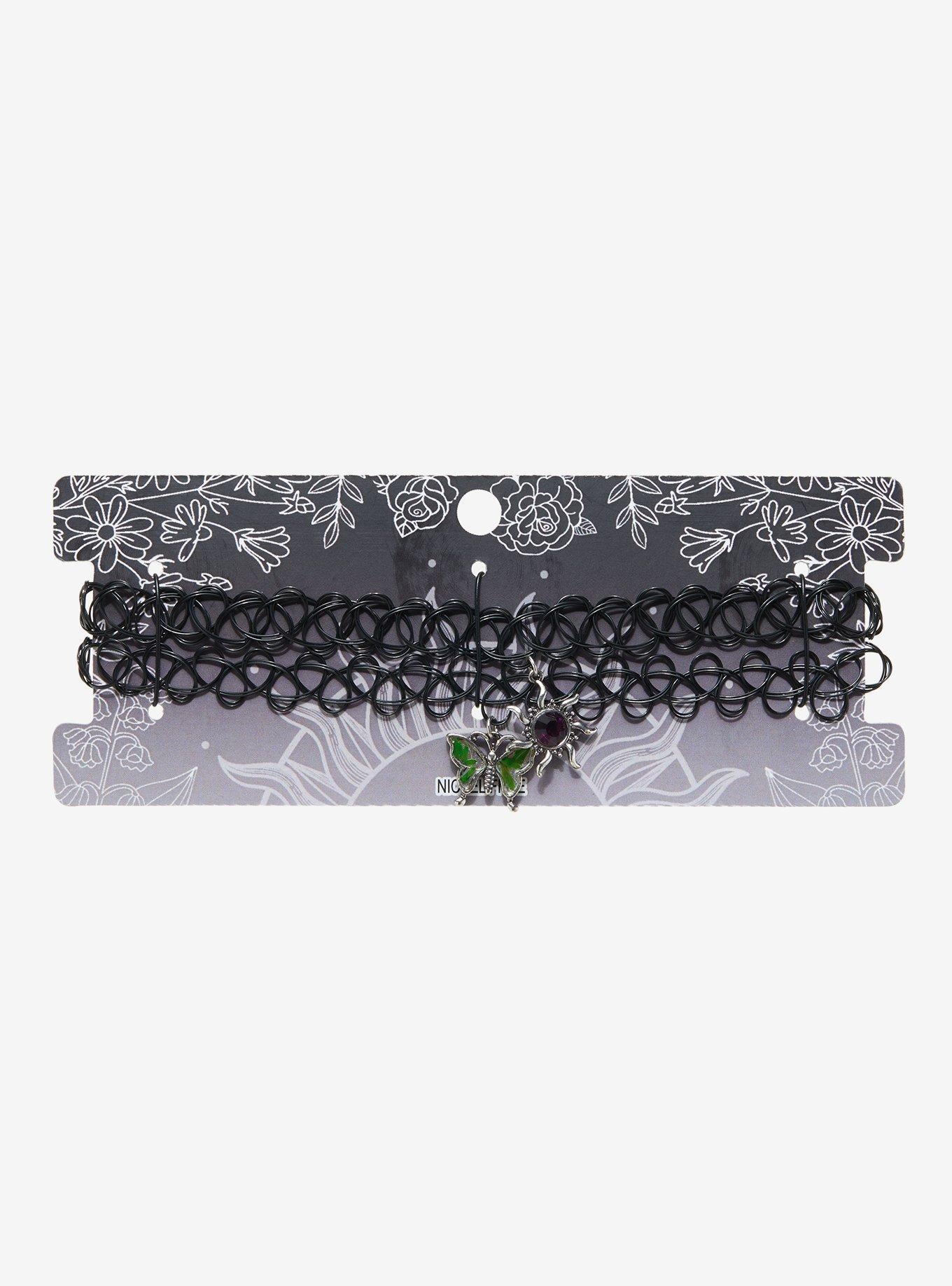 Butterfly Sun Best Friend Tattoo Choker Set, , alternate