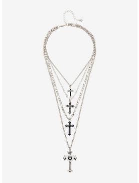 Gothic Cross 4 Layer Necklace, , hi-res