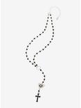 Ornate Heart Cross Rosary Necklace, , alternate