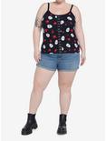 Friday The 13th Mask Hook-And-Eye Girls Cami Plus Size, MULTI, alternate