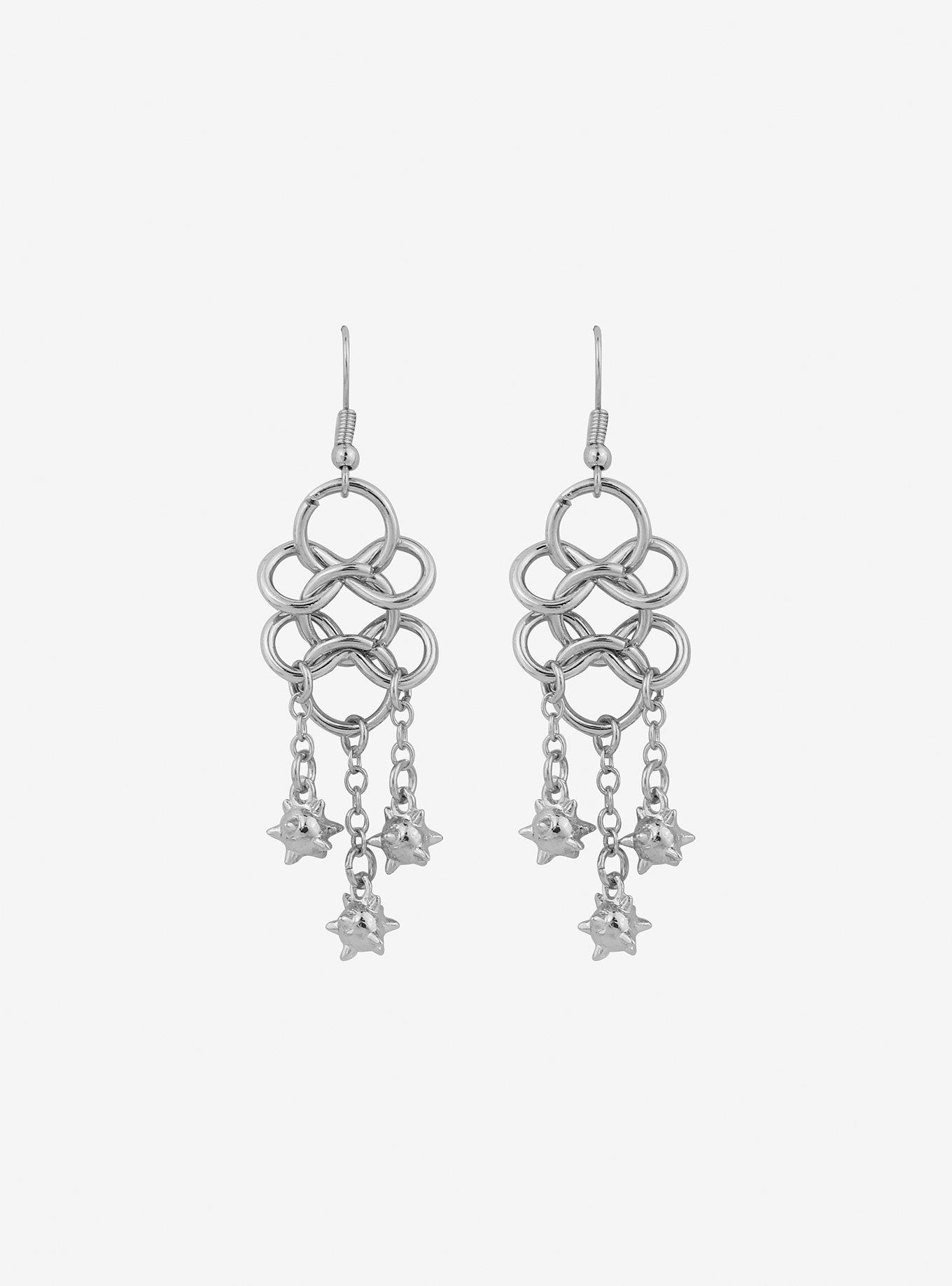 Morning Star Weapon Drop Earrings, , alternate