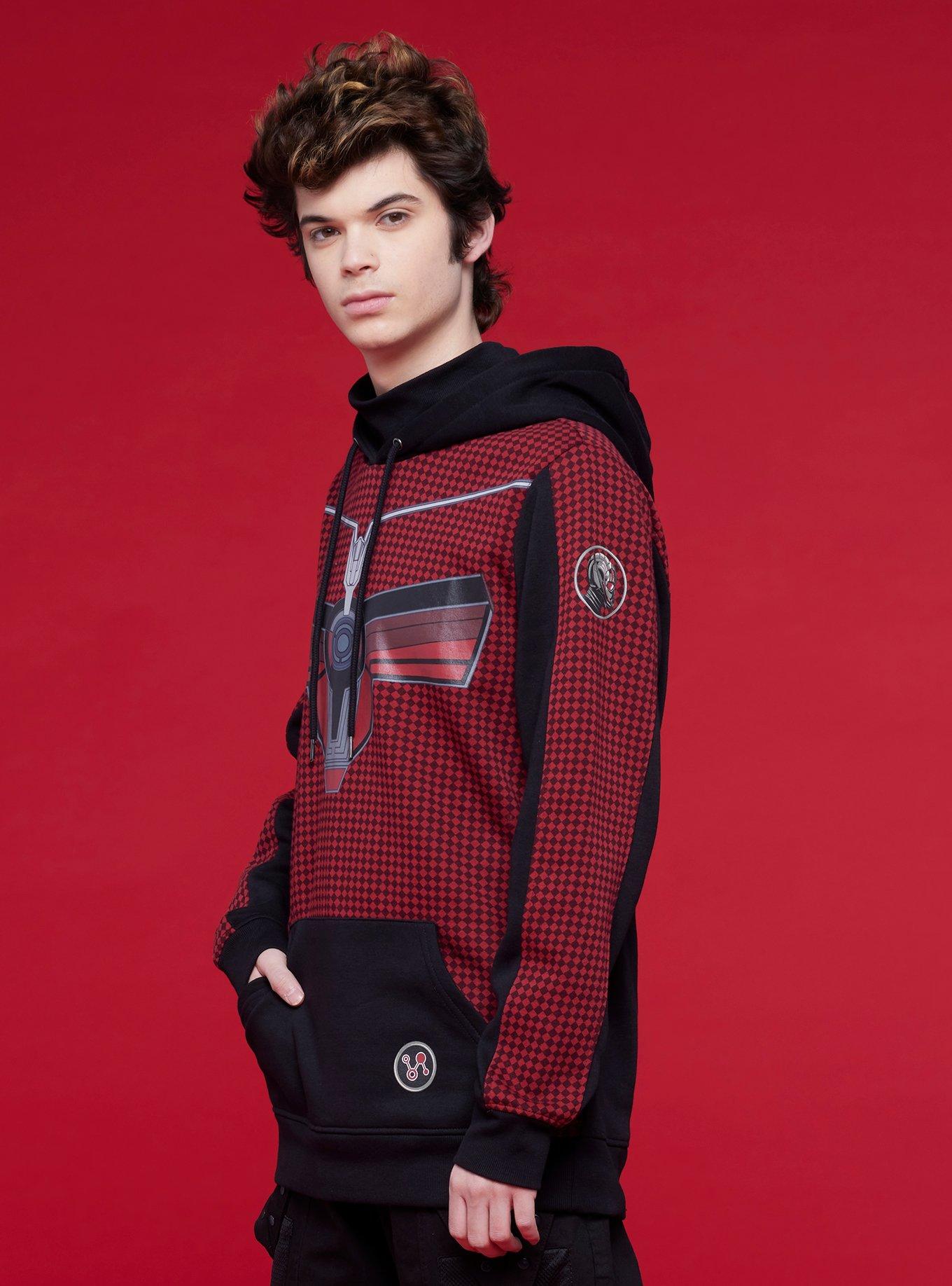 Our Universe Marvel Ant-Man And The Wasp: Quantumania Ant-Man Hoodie, RED  BLACK, alternate