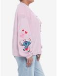 Her Universe Disney Lilo & Stitch Lovebug Skimmer Cardigan Plus Size, LIGHT PINK, alternate