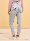 Her Universe Disney Mickey Mouse & Minnie Mouse Mom Jeans, LIGHT WASH, alternate