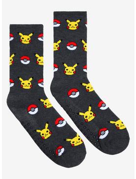 Pokémon Pokeball and Pikachu Crew Socks, , hi-res