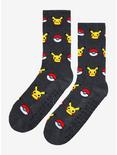 Pokémon Pokeball and Pikachu Crew Socks, , alternate