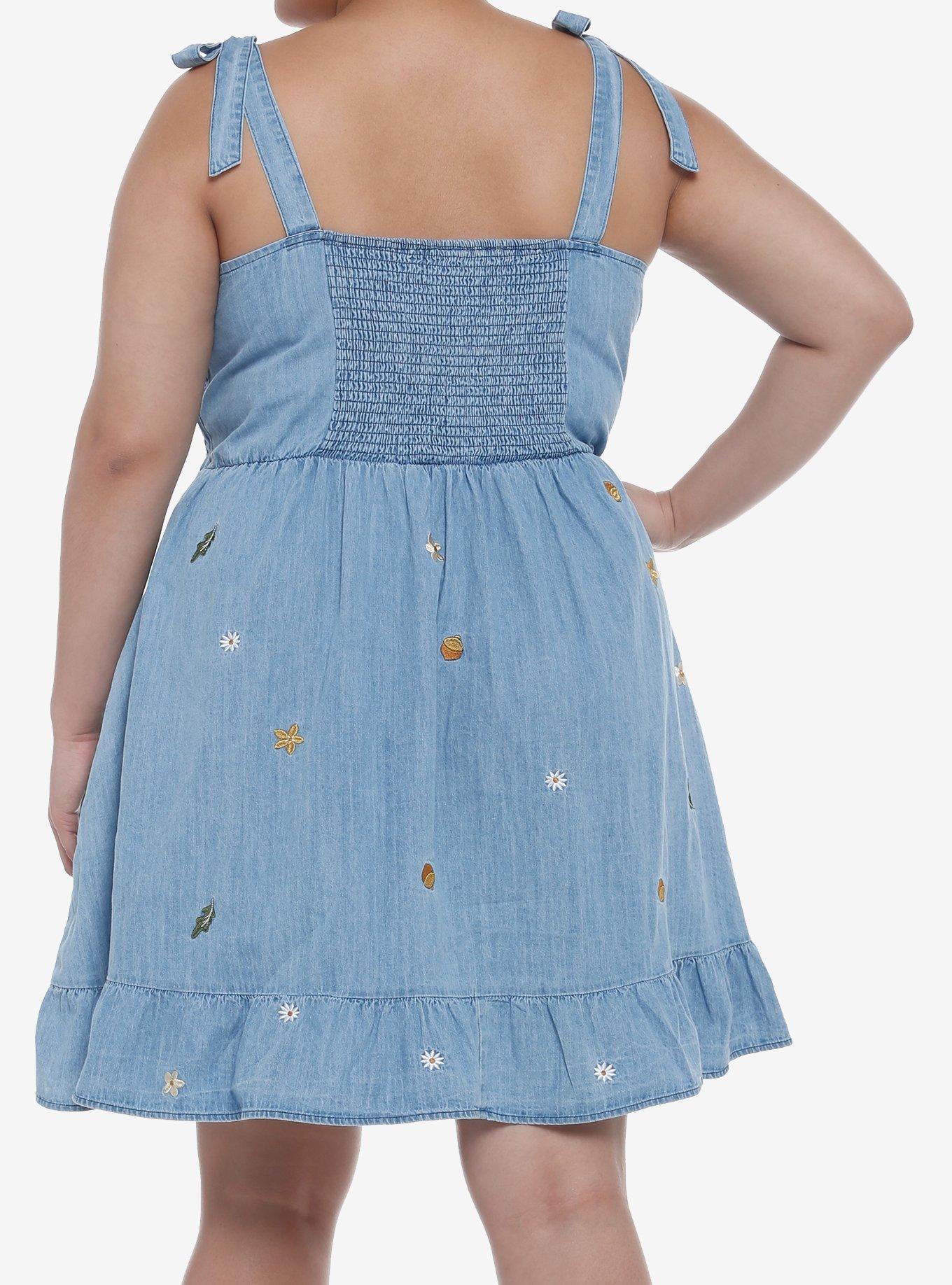 Her Universe Disney Chip 'N Dale Chambray Tie Strap Dress Plus Size, MULTI, alternate