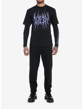 Purple Metal Twofer Long-Sleeve T-Shirt, , hi-res