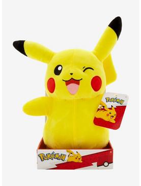 Plus Size Pokemon Pikachu Smiling Winking Plush, , hi-res