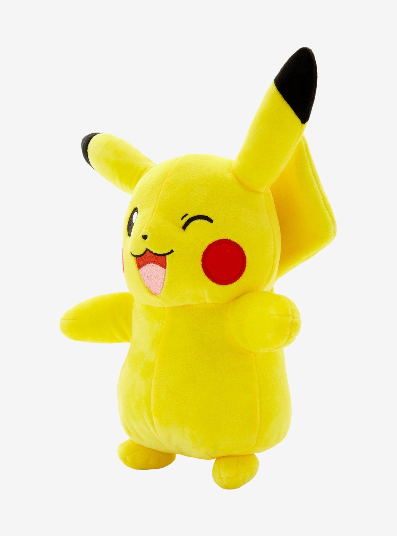 Pokemon Pikachu Smiling Winking Plush, , alternate