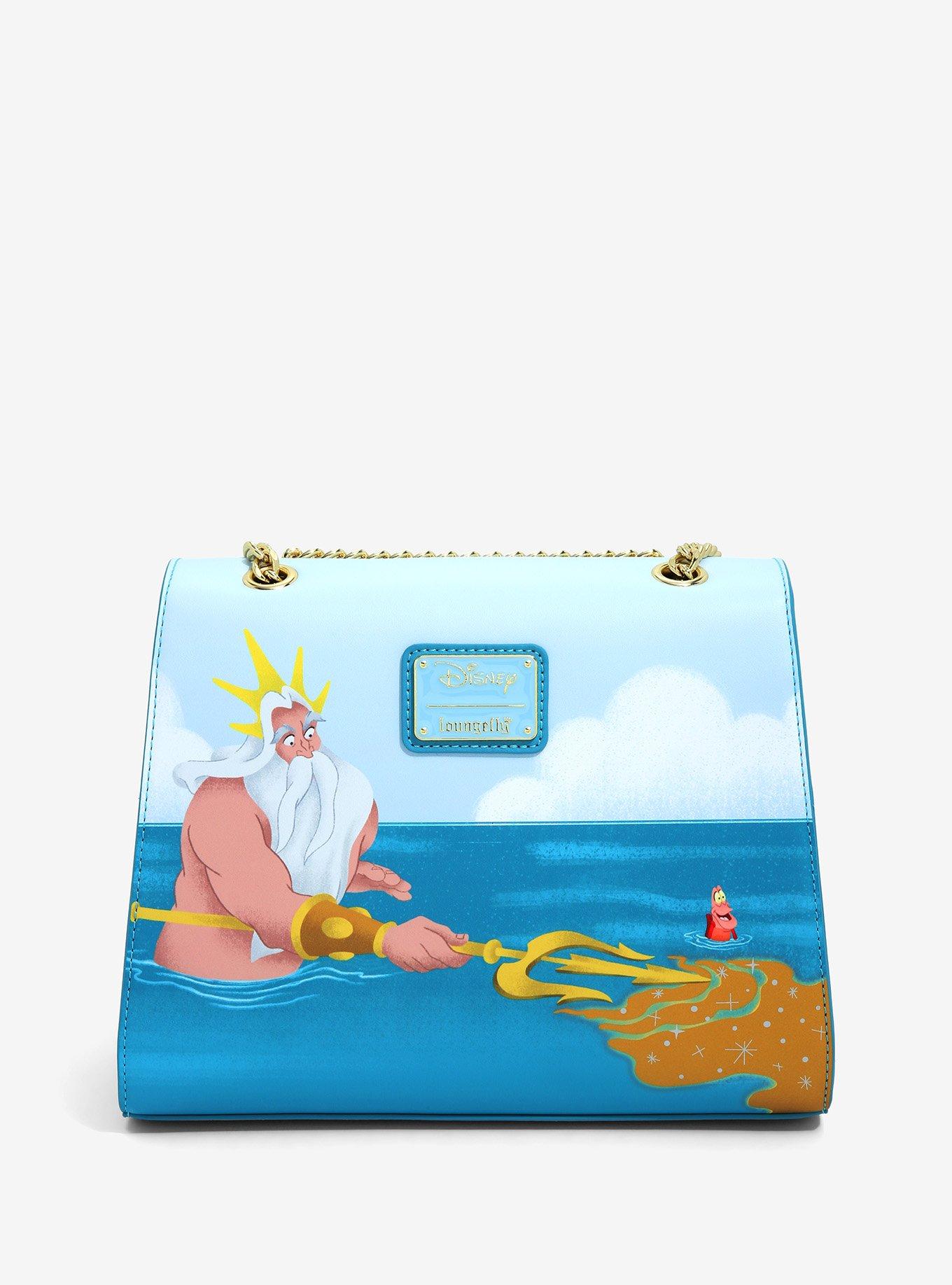 Loungefly Disney The Little Mermaid Ariel & King Triton Handbag, , alternate
