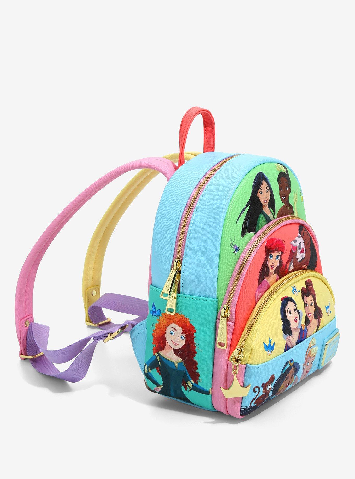 Loungefly Disney Princess Panel Portraits Mini Backpack, , alternate