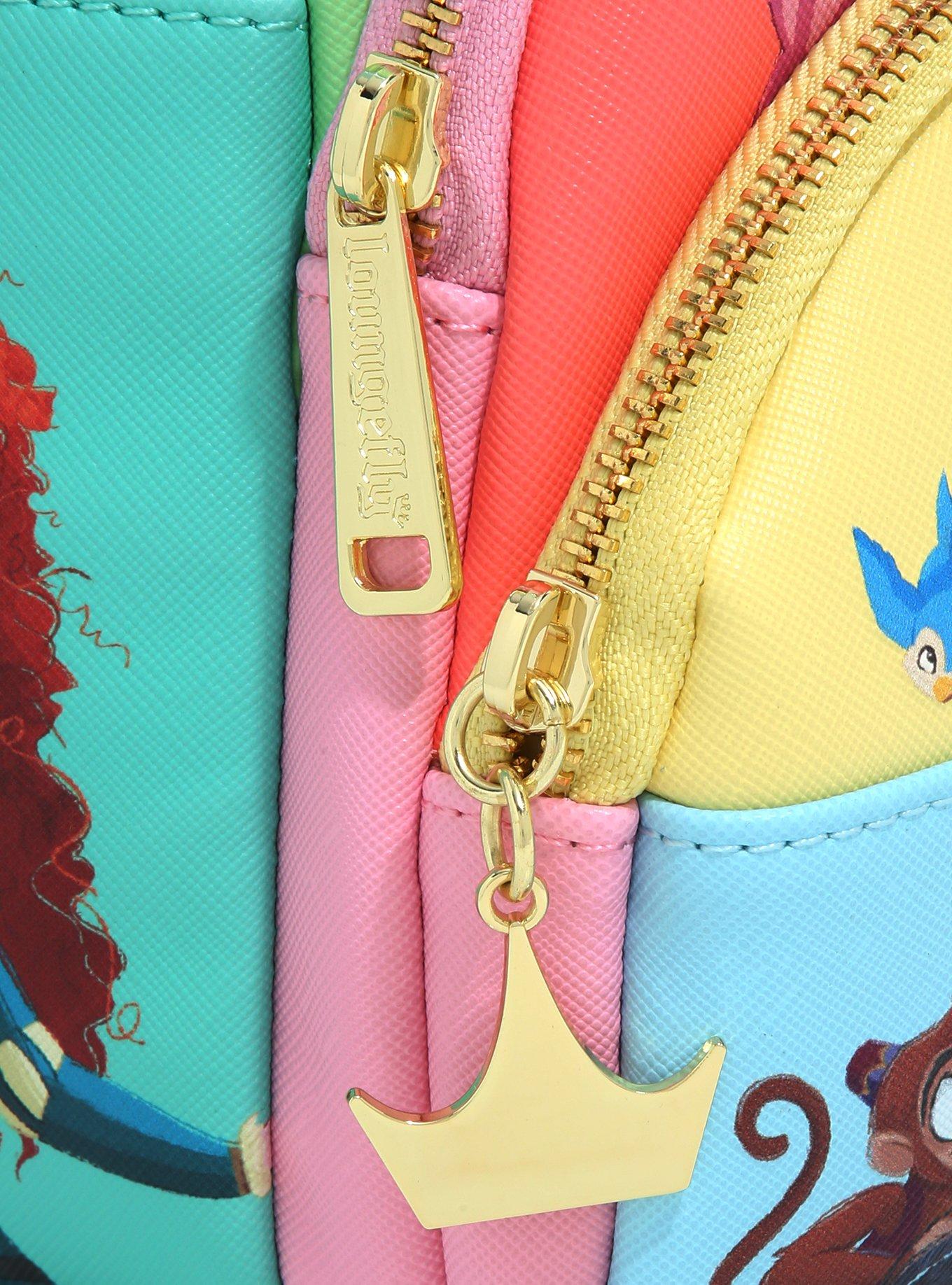 Loungefly Disney Princess Panel Portraits Mini Backpack, , alternate