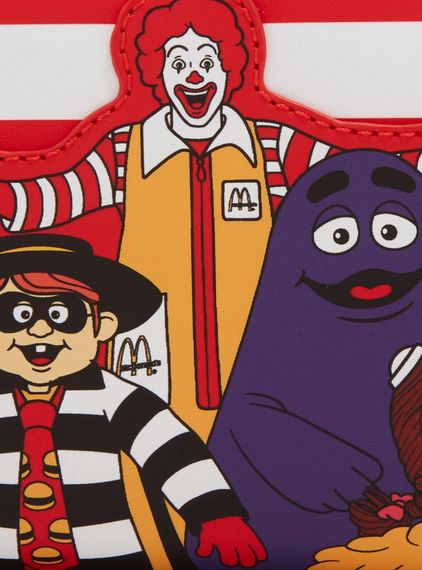 Loungefly McDonald&rsquo;s McDonaldland Group Portrait Small Zip Wallet, , alternate