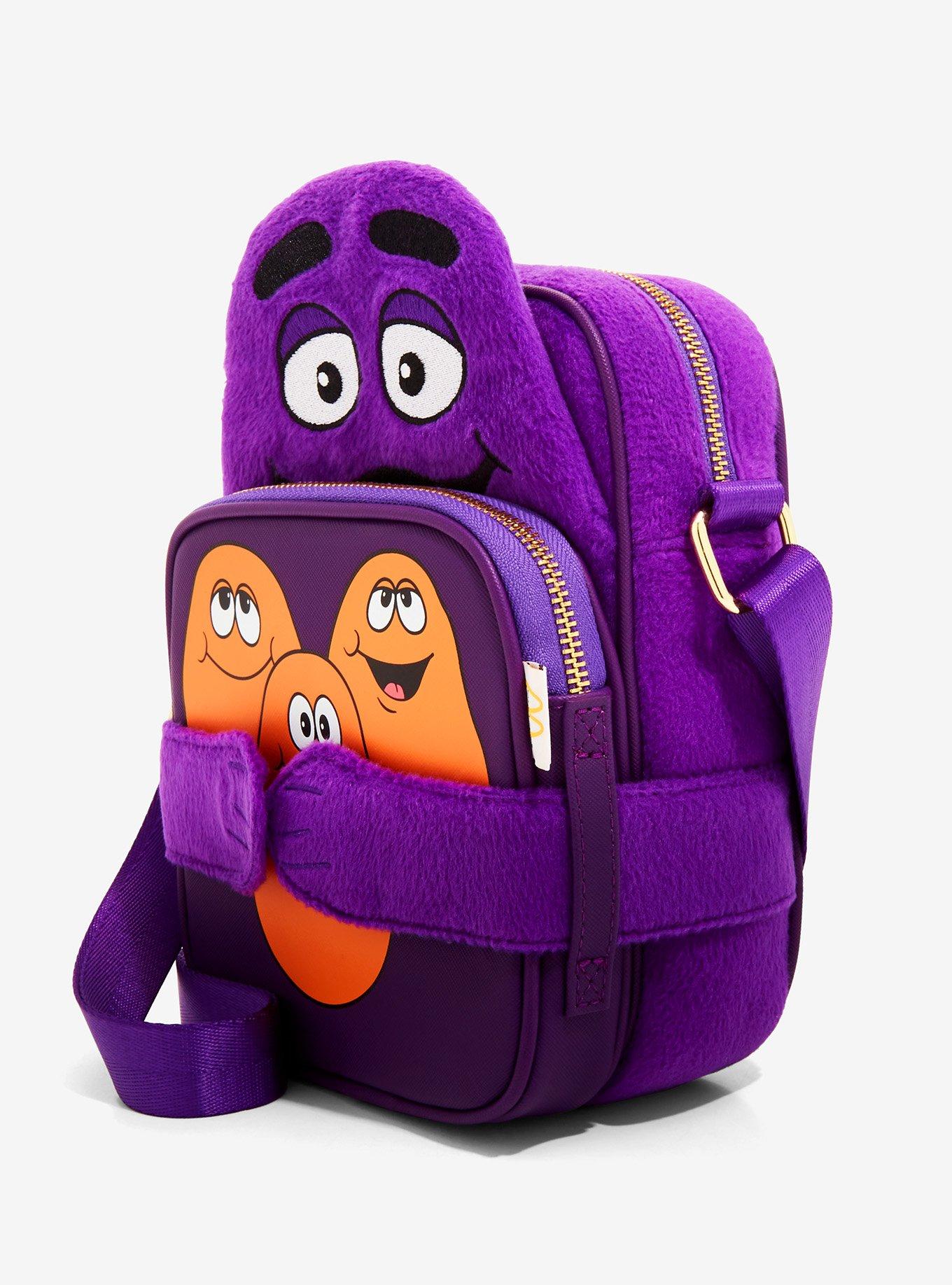 loungefly マクドナルド　Grimace バックパック McDonald Loungefly McDonalds Official Grimace Cosplay Shoulder Bag
