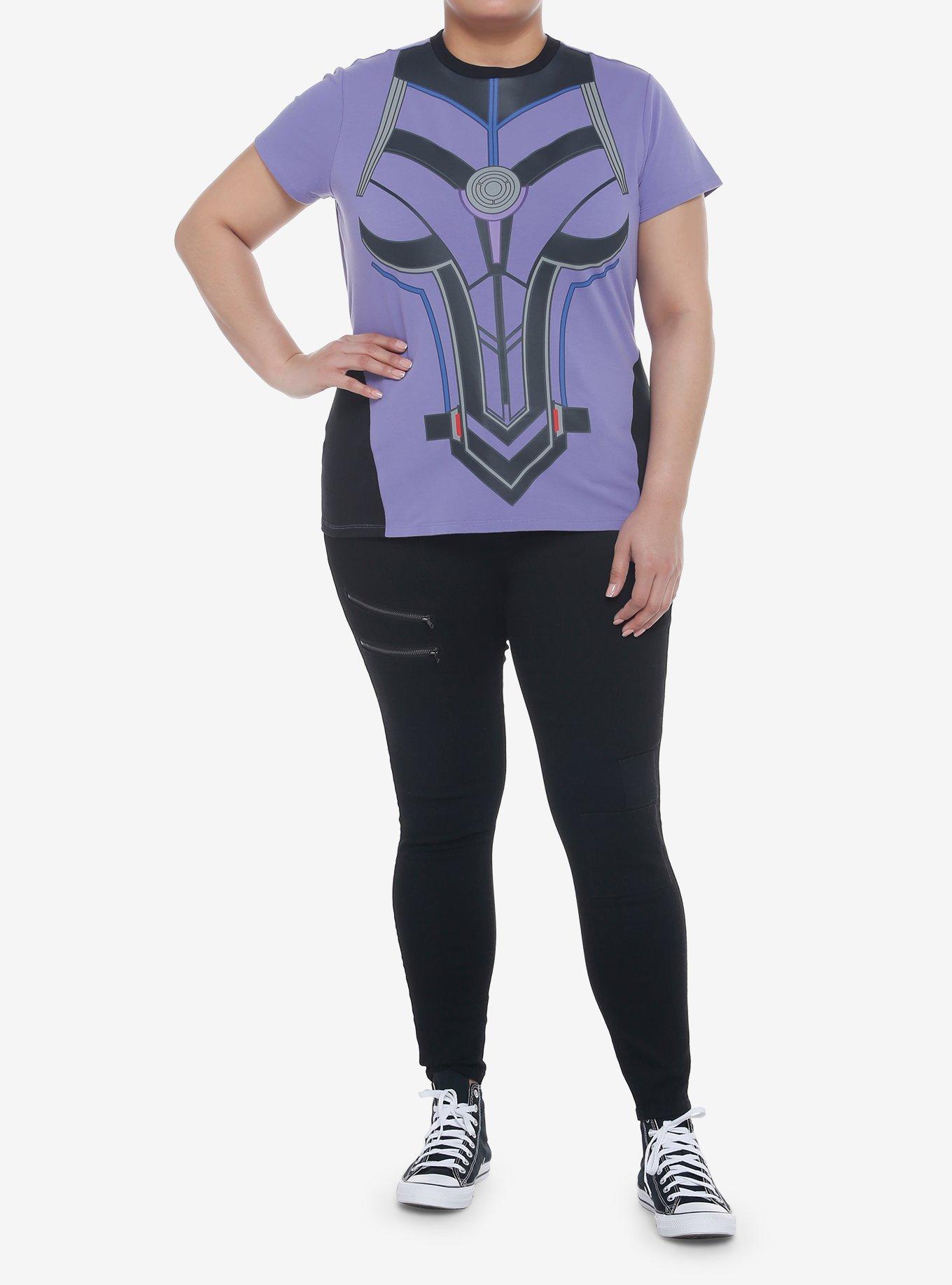 Her Universe Marvel Ant-Man And The Wasp: Quantumania Cassie Cosplay Girls T-Shirt Plus Size, BLACK, alternate