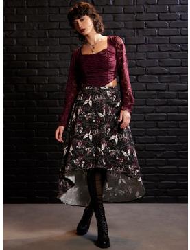 Plus Size Dark Romance Hi-Low Skirt, , hi-res