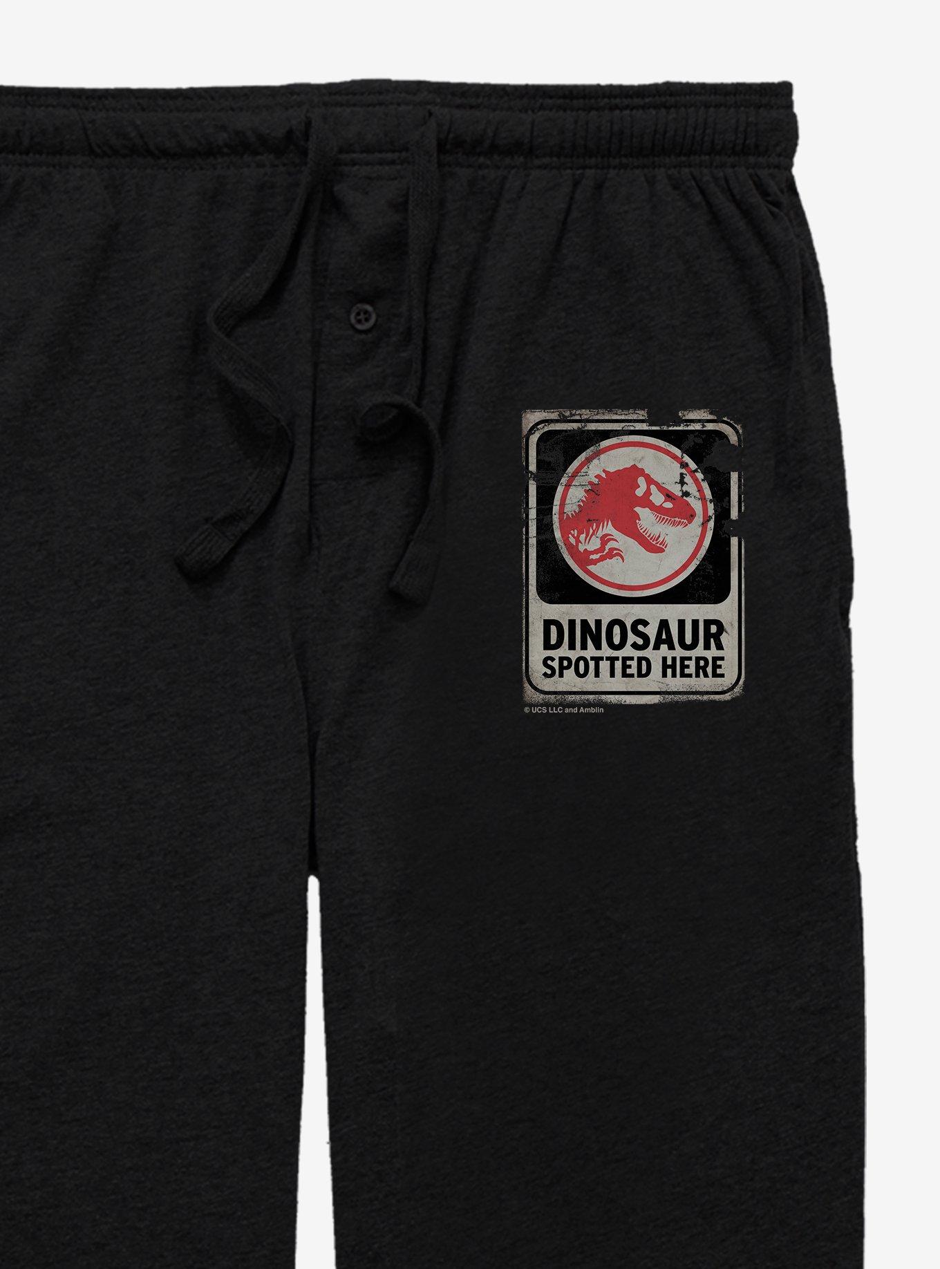 Jurassic World Dinosaur Spotted Sign Pajama Pants