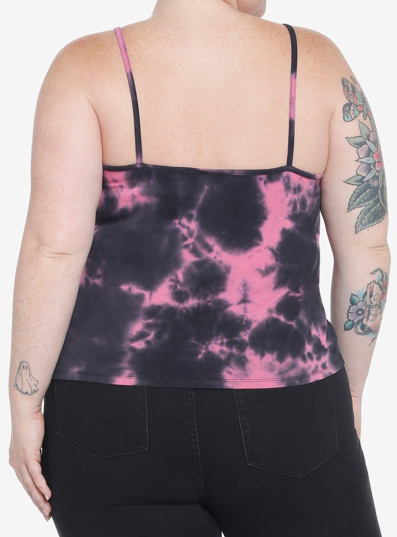 Scream Ghost Face Scary Movies Tie-Dye Girls Cami Plus Size, MULTI, alternate