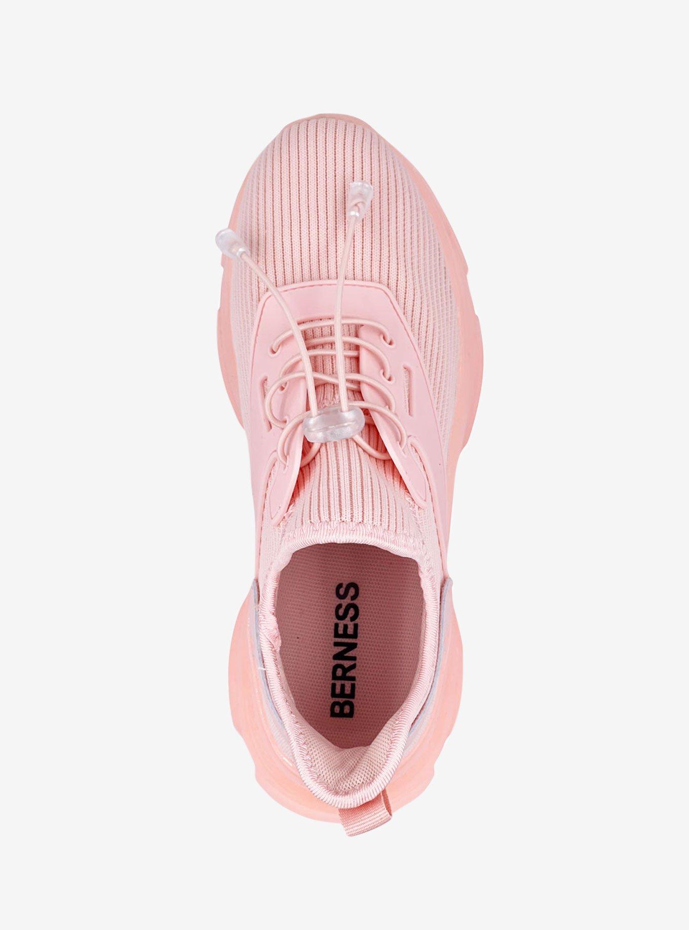 Sloan Knit Upper Sneaker with Chunky Bottom Pink, PINK, alternate