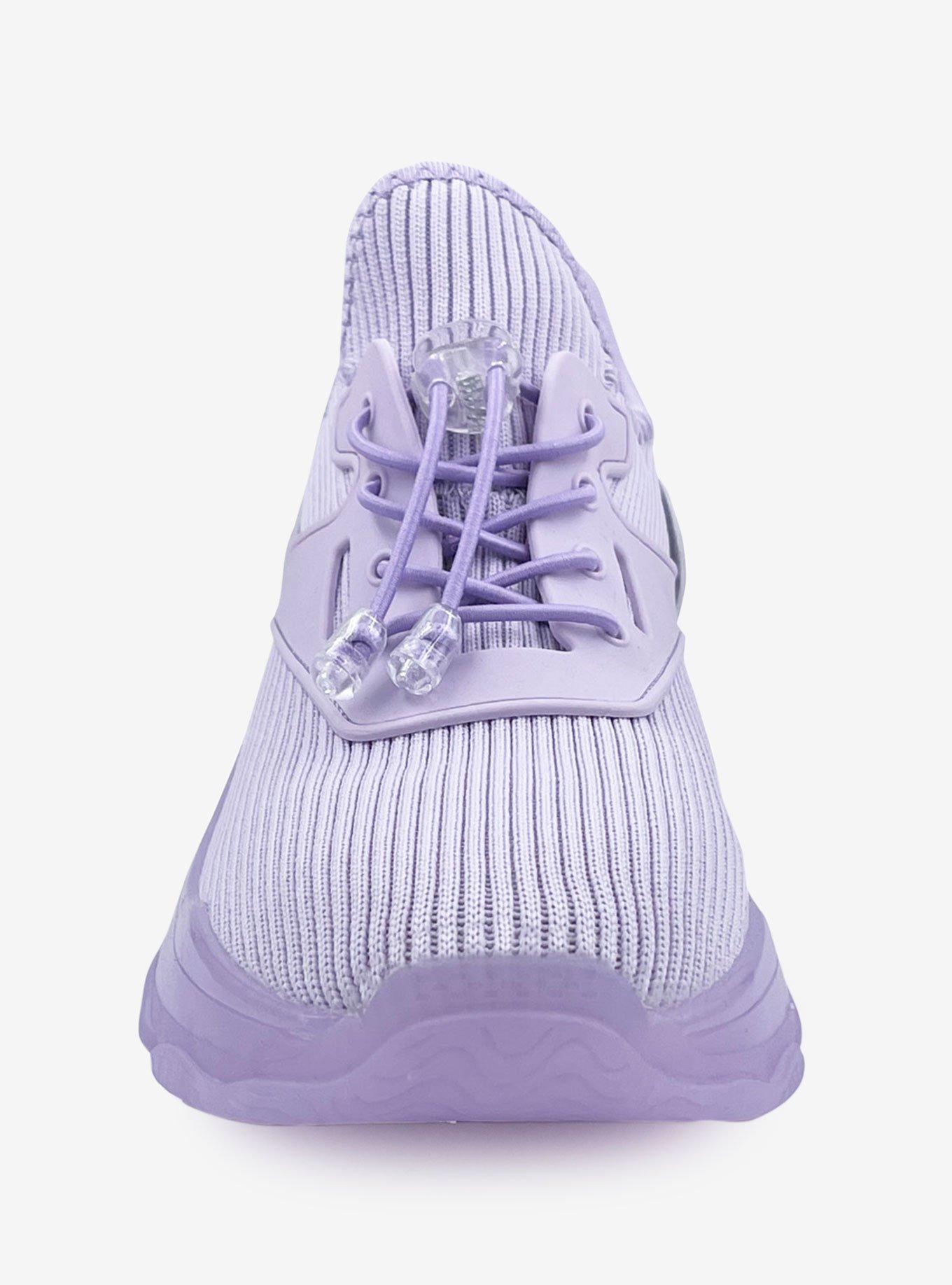 Sloan Knit Upper Sneaker with Chunky Bottom Purple, PURPLE, alternate