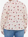 Her Universe Disney Beauty And The Beast Rose Woven Long-Sleeve Blouse Plus Size, MULTI, alternate