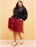 Her Universe Disney Mickey Mouse & Minnie Mouse Balloon Sleeve Sweater Plus Size, BLACK, alternate