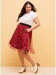 Her Universe Disney Mickey Mouse & Minnie Mouse Tulle Skirt Plus Size, RED  BLACK, alternate