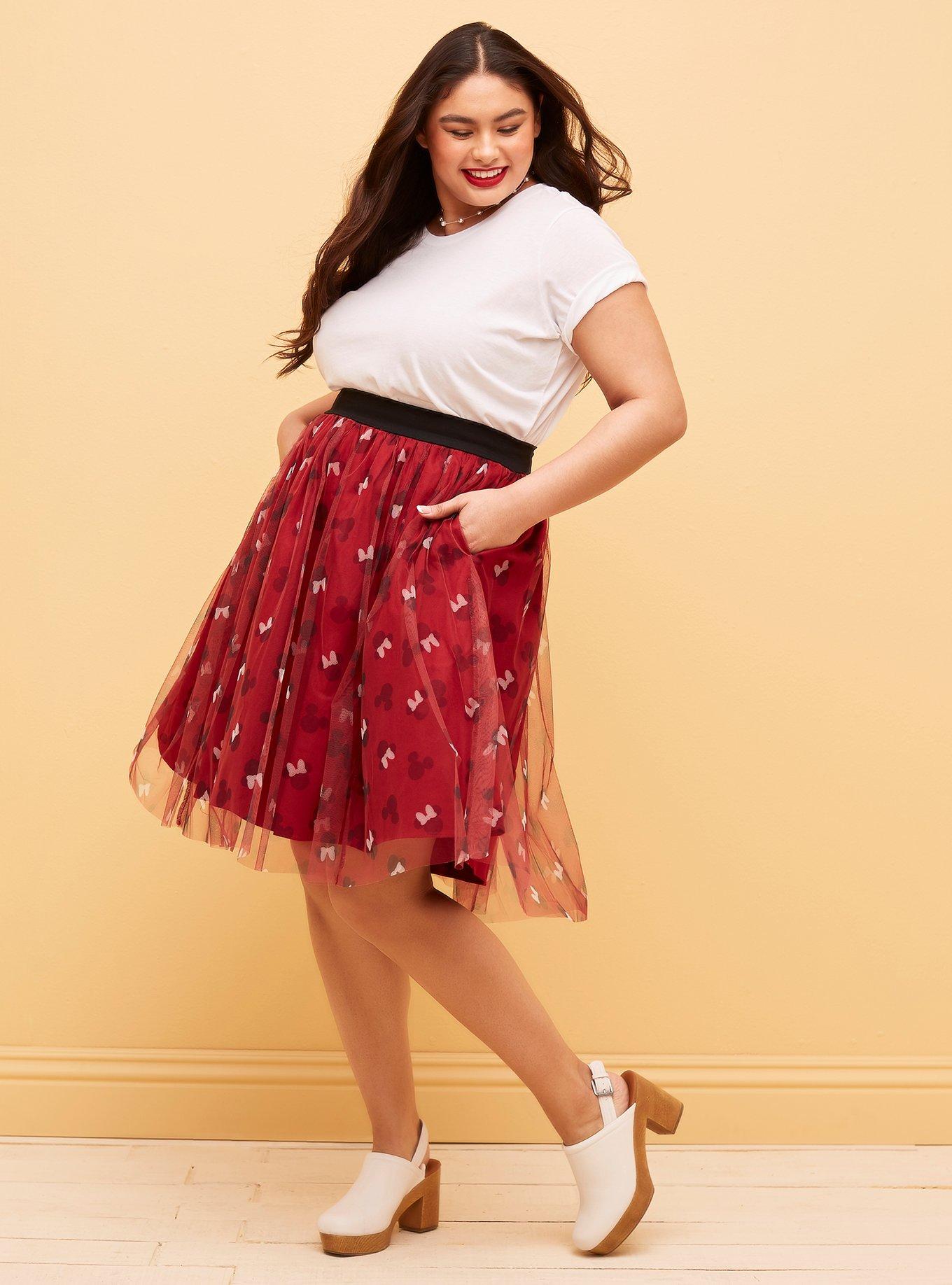 Minnie mouse plus size on sale skirt