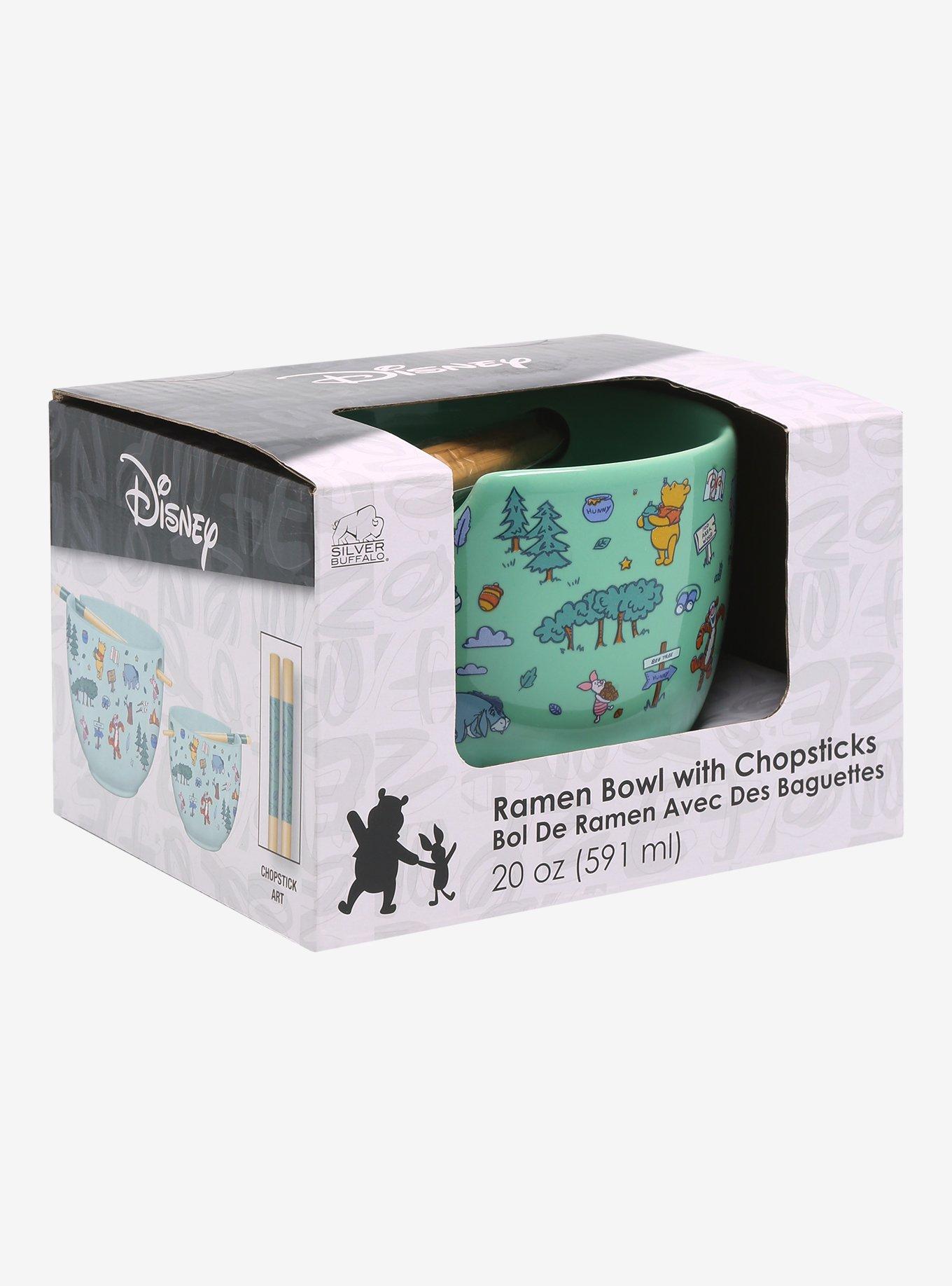 Disney Winnie the Pooh Icons Ramen Bowl with Chopsticks, , alternate