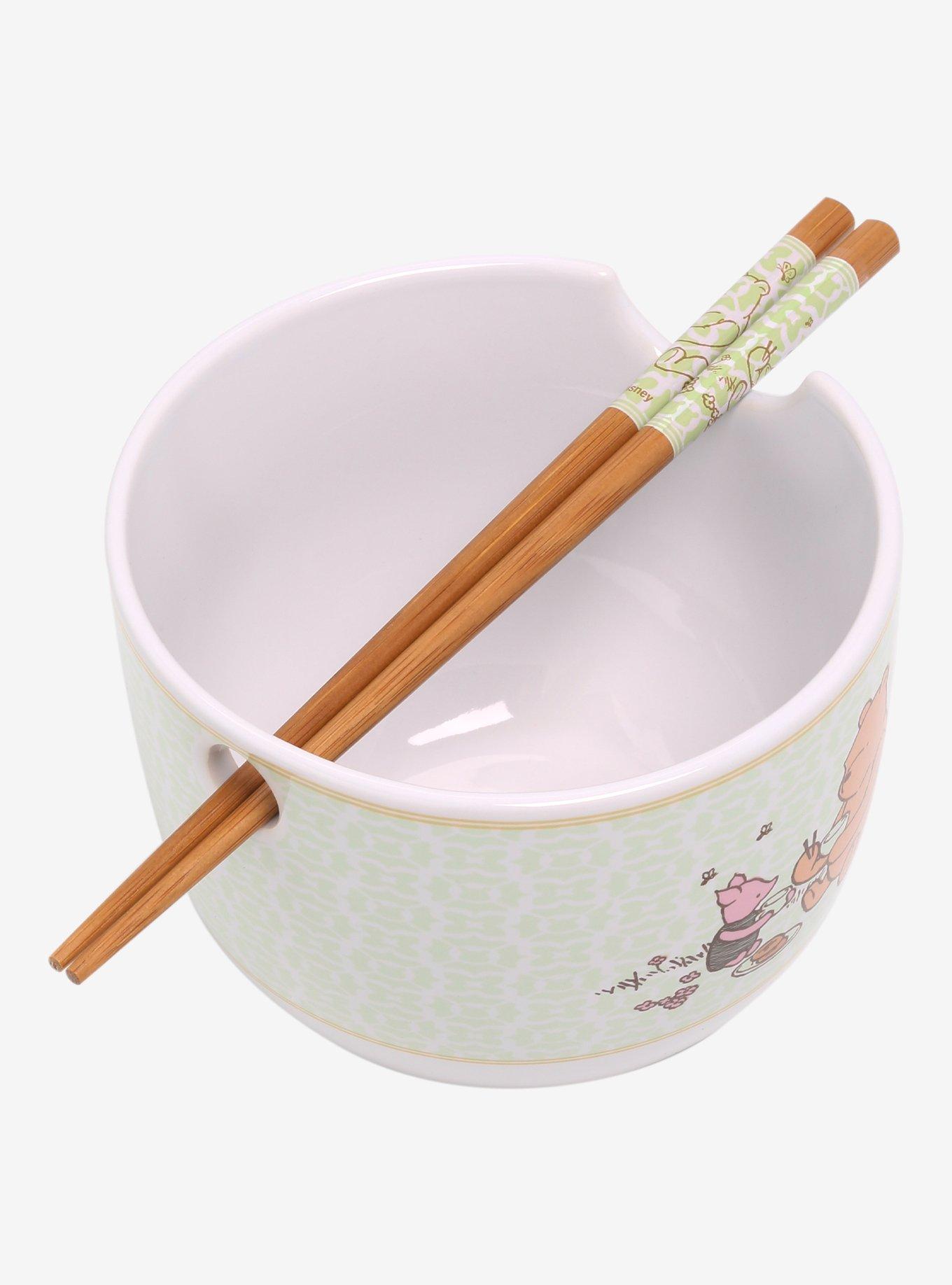 Disney Winnie the Pooh Storybook Portrait Ramen Bowl with Chopsticks , , alternate