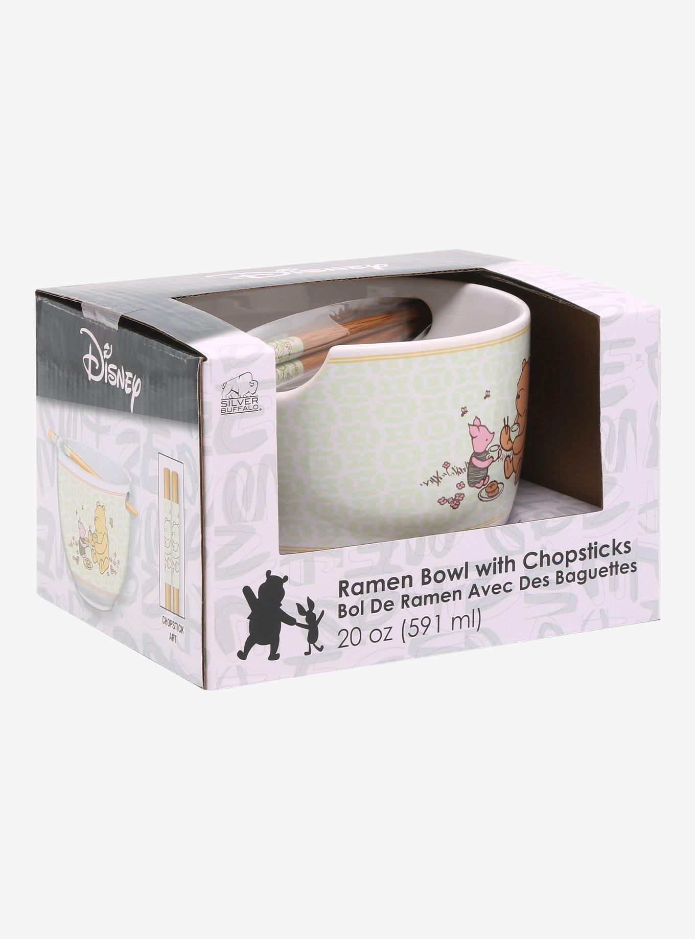 Disney Winnie the Pooh Storybook Portrait Ramen Bowl with Chopsticks , , alternate