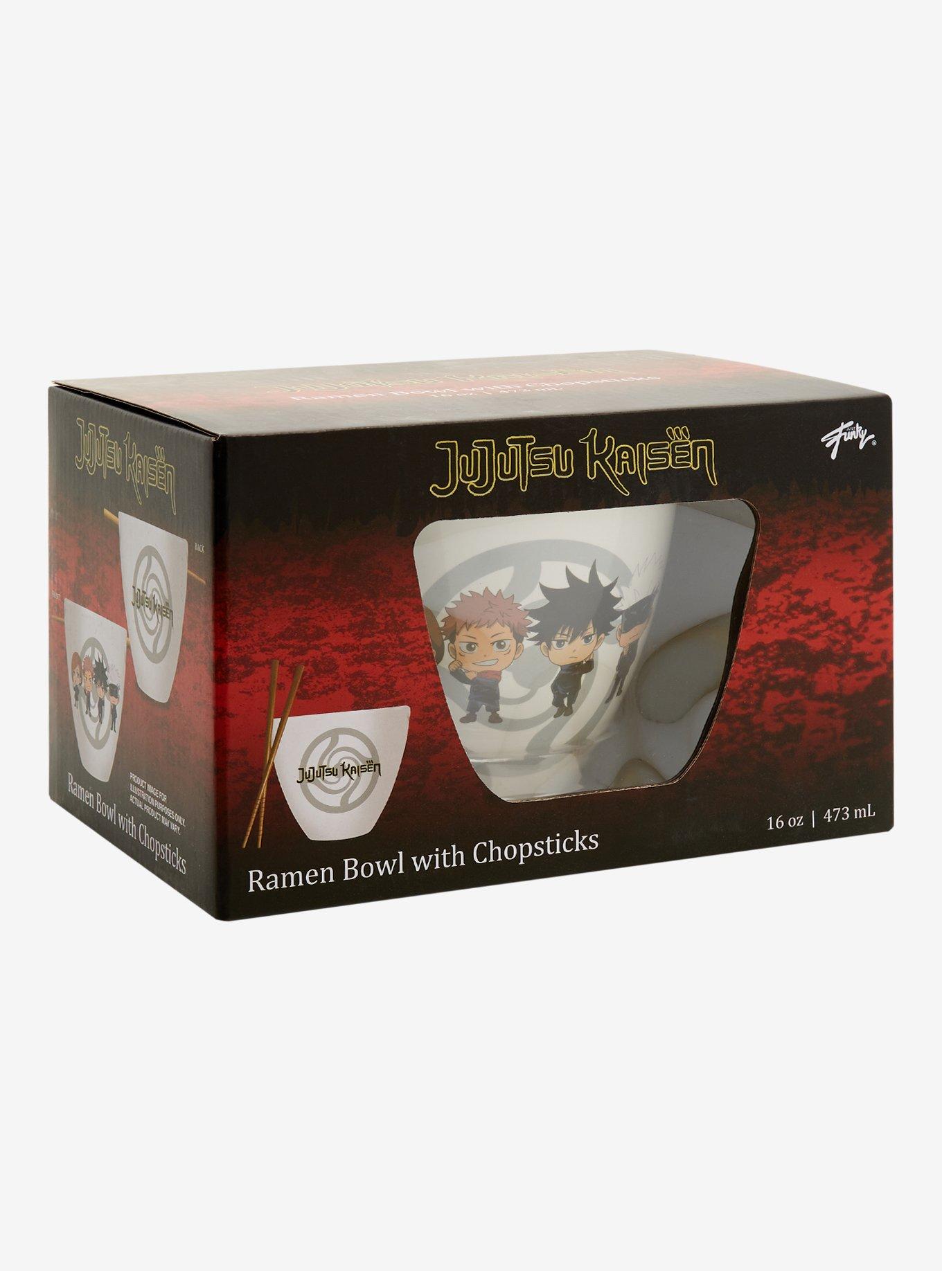 Jujutsu Kaisen Chibi Characters Ramen Bowl with Chopsticks, , alternate