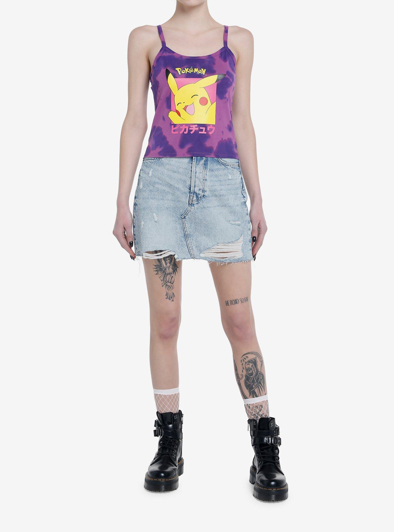 Pokemon Pikachu Tie-Dye Girls Cami, MULTI, alternate
